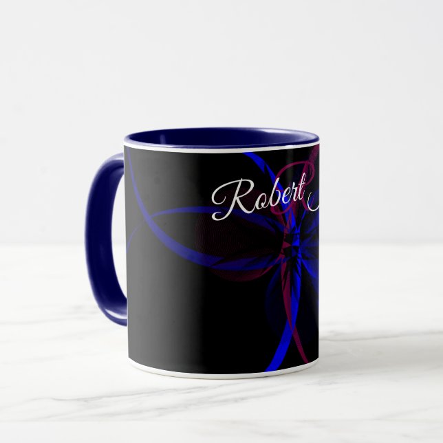 Caneca de Café Abstração Geométrica (Frente Esquerda)