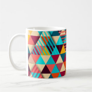 Caneca De Café Abstract background with triangle shapes. Modern g
