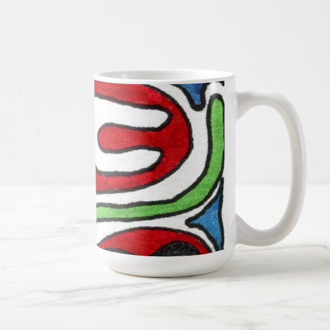 Caneca De Café Abstract Design Mcg "Dentro Fora" (Direita)