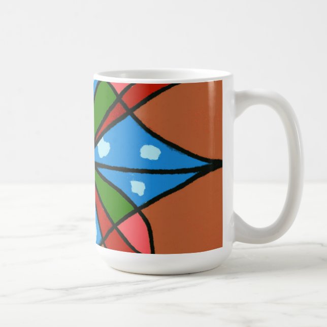 Caneca De Café Abstract Design Tambor Windmill (Direita)