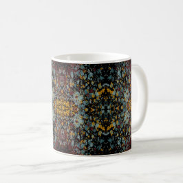 Caneca De Café Abstract Graffiti Splatter Painting Art On Black 