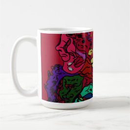 Caneca De Café Abstract Moon Galaxy Art
