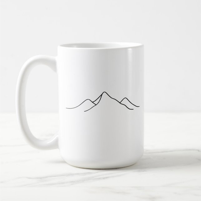 Caneca De Café Abstract Mountain (Esquerda)