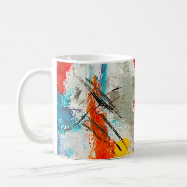 Caneca De Café Abstract painting (Esquerda)