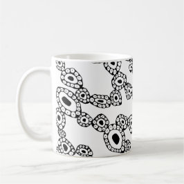 Caneca De Café Abstract Random Circle Blob Shapes
