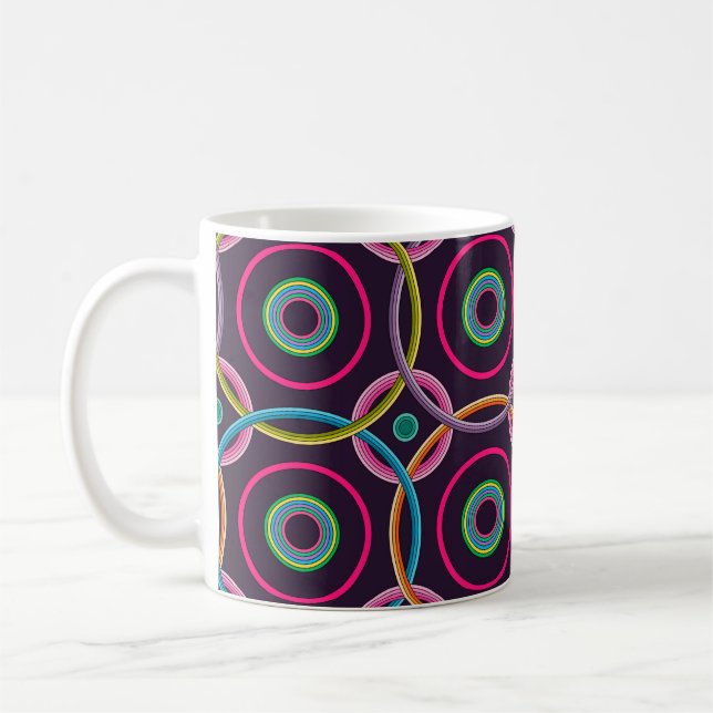 Caneca De Café Abstract seamless pattern background.abstract, abs (Esquerda)