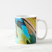 Caneca de café abstrata