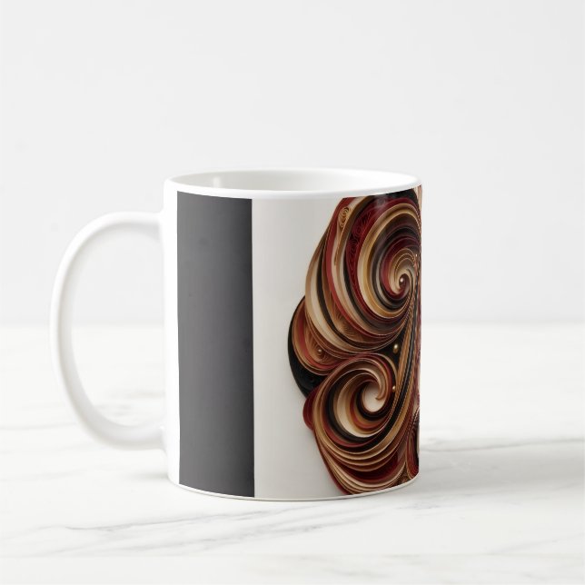 Caneca de Café Abstrata (Esquerda)