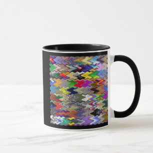 Caneca de café abstrata da cor