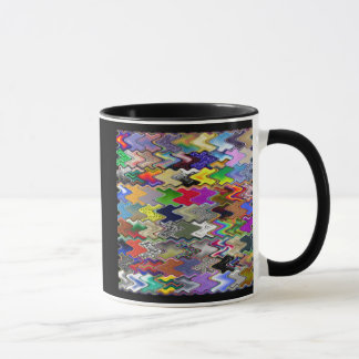 Caneca de café abstrata da cor
