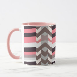 Caneca de Café Abstrata Rosa