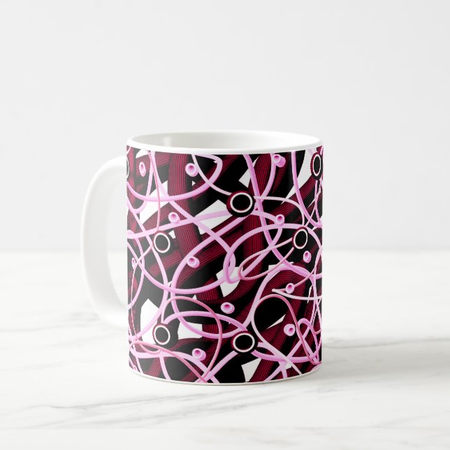 Caneca De Café Abstratado (Frente Esquerda)