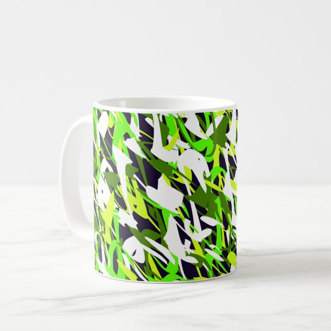 Caneca De Café Abstratado (Frente Esquerda)