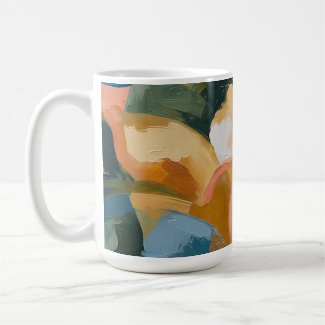 Caneca De Café Abstrato (Esquerda)