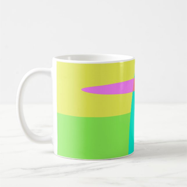 Caneca De Café Abstrato (Esquerda)
