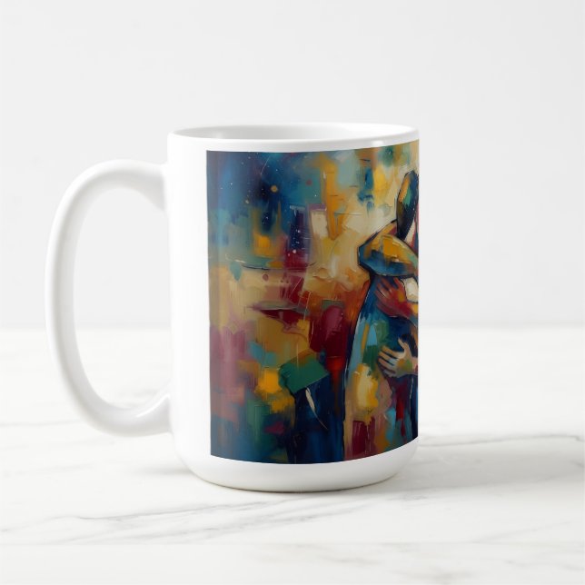 Caneca De Café Abstrato (Esquerda)