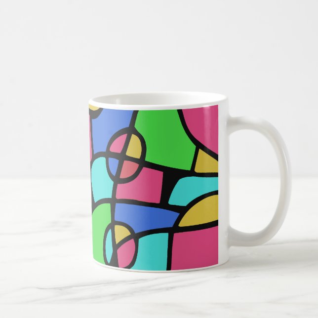 Caneca De Café Abstrato 02 (Direita)