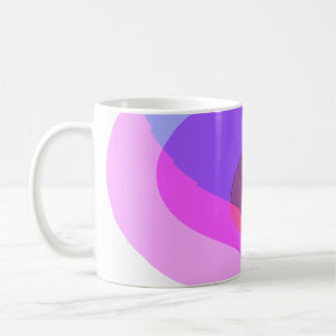 Caneca De Café Abstrato 409 da Retro Roxo