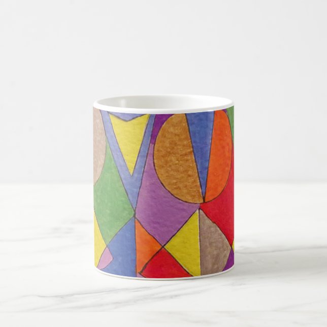 Caneca De Café Abstrato acrílico 1 (Centro)