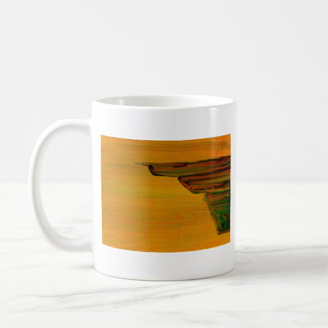Caneca De Café Abstrato amarelo (Esquerda)