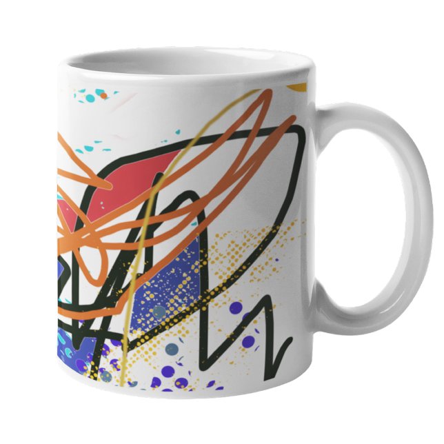 Caneca De Café Abstrato Art (classic mug)