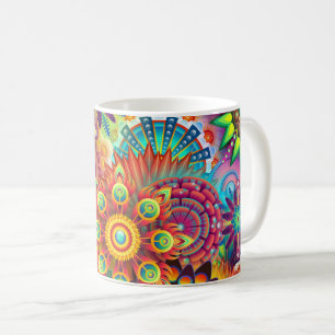 Caneca De Café Abstrato art 163