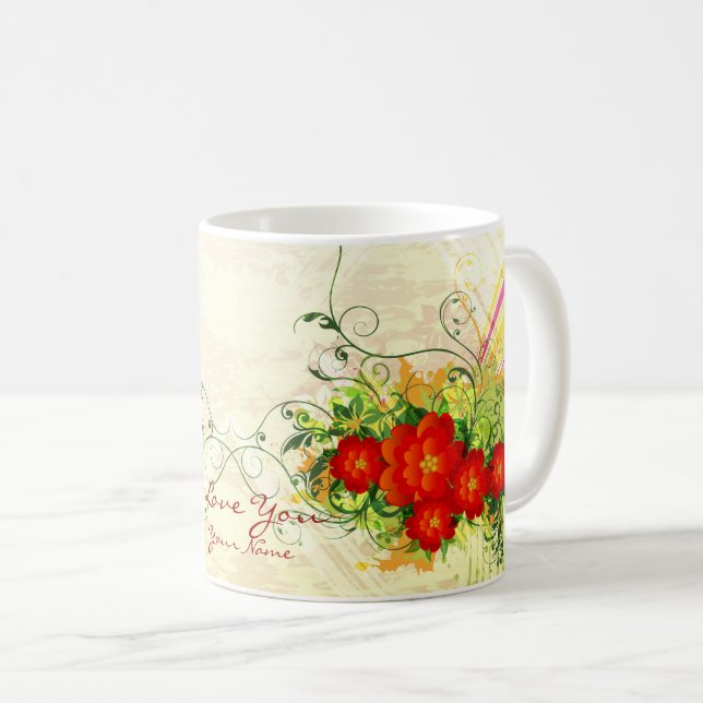 Caneca De Café Abstrato Art 42.o Mug (Frente Esquerda)