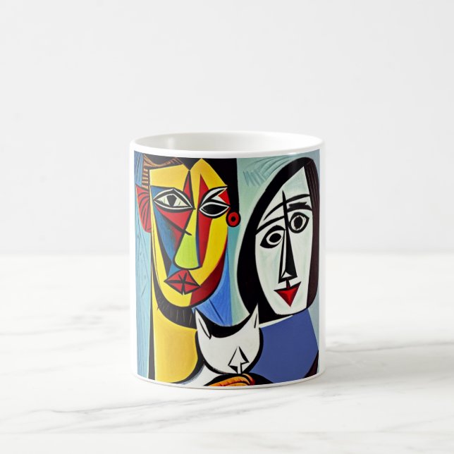 Caneca De Café Abstrato Art Coffee Mug (Centro)
