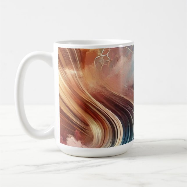 Caneca De Café Abstrato Art Coffee Mug (Esquerda)