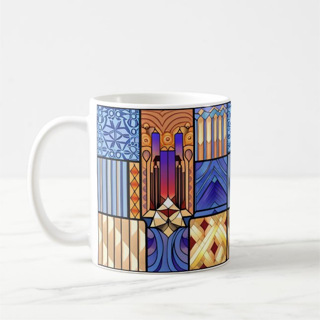 Caneca De Café Abstrato Art Deco (Esquerda)