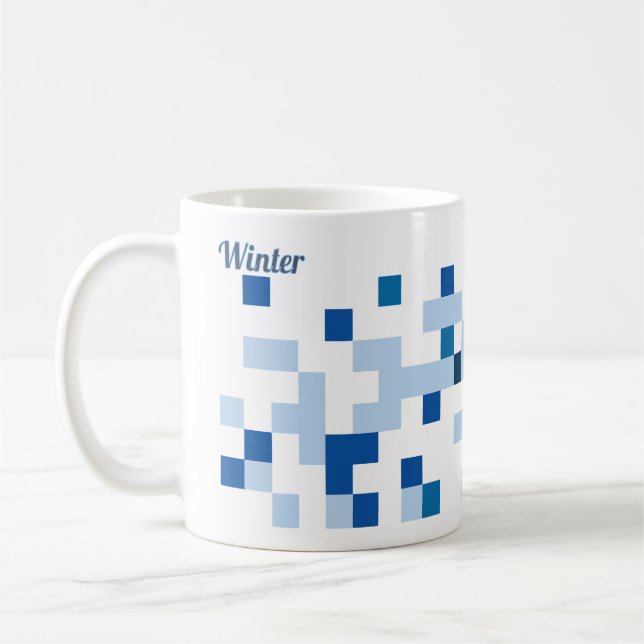 Caneca De Café Abstrato Art Mug - Inverno (Esquerda)