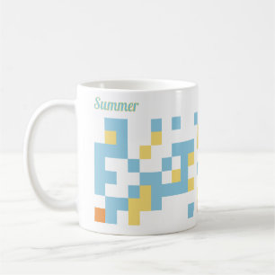 Caneca De Café Abstrato Art Mug - Verão