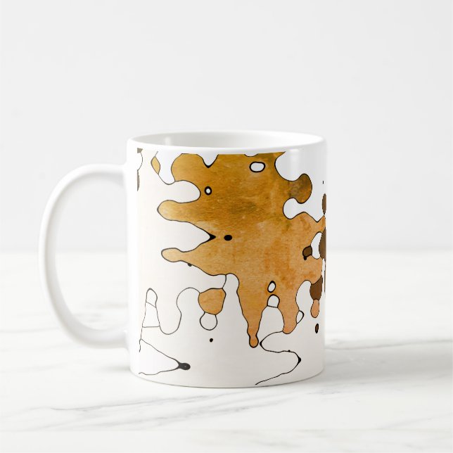 Caneca De Café Abstrato Arte russa (Esquerda)