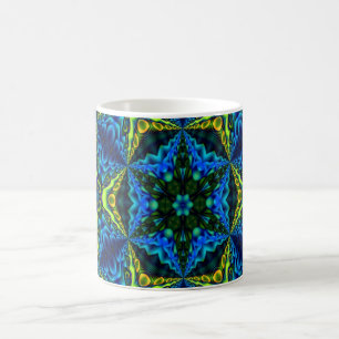 Caneca De Café Abstrato ARTs - Caleidoscópio 17