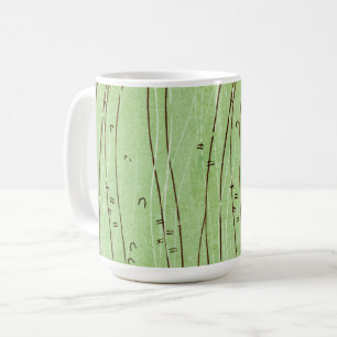 Caneca De Café Abstrato Bamboo Tree Vintage Style Mug Cup