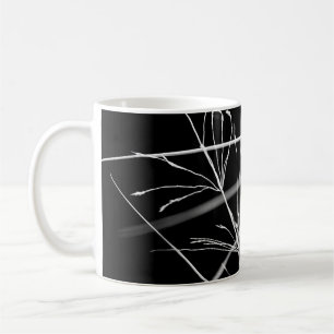 Caneca De Café Abstrato Black and White Nature Mug