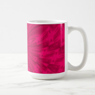 Caneca De Café Abstrato Borboleta Framboesa Rosa Café