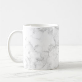 Caneca De Café Abstrato branca de Cinza mármore Elegante moderno