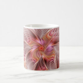 Caneca De Café Abstrato Butterfly Fantasy Fractal Arte Colorida