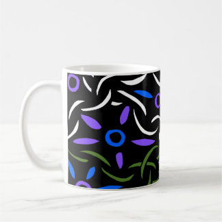 Caneca De Café Abstrato Cadeias e Anéis