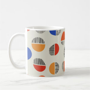 Caneca De Café Abstrato círculo sem costura, fundo com