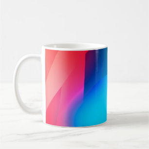 Caneca De Café Abstrato com gradiente colorido. Vibran