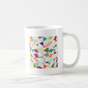 Caneca De Café Abstrato - Cores - Damasco
