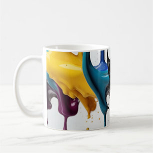 Caneca De Café Abstrato da tinta