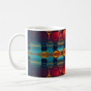 Caneca De Café Abstrato Dança de Petróleo e Água