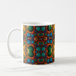 Caneca De Café Abstrato Dança de Petróleo na Água