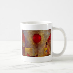 Caneca De Café Abstrato de Arte do Balão Vermelho de Paul Klee