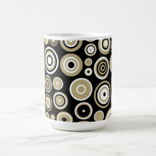 Caneca De Café Abstrato de Arte do Padrão Retroativo - Mug
