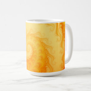 Caneca De Café Abstrato de Arte Fractal Chaótica