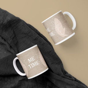 Caneca De Café Abstrato de desenho de linha de ramificação de tem